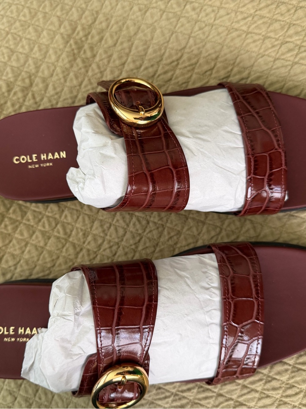 Cole Haan Brown Leather Shoe Interior Stamp